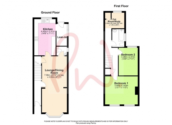 Floor Plan Image for 2 Bedroom Terraced House for Sale in Norfolk Road, READING