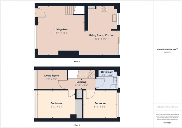 Floor Plan for 3 Bedroom End of Terrace House for Sale in Shepley Drive, Reading, RG30, 3HG - Guide Price &pound365,000