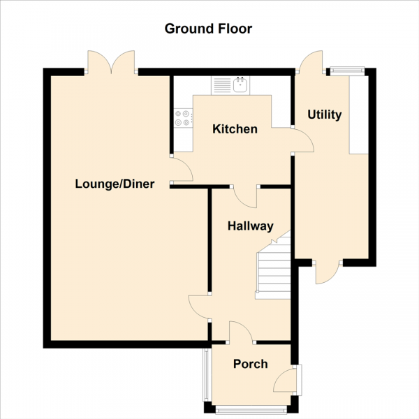 Floor Plan Image for 3 Bedroom Semi-Detached House for Sale in Gladstonbury Place, Longbenton