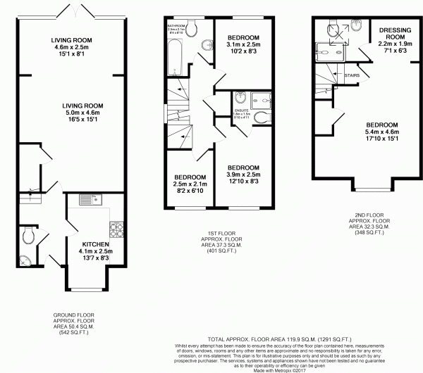 Floor Plan Image for 4 Bedroom Terraced House to Rent in Mathecombe Road, Cippenham