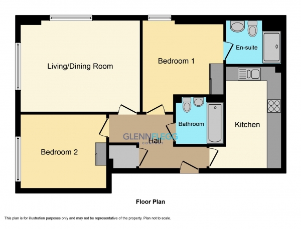 Floor Plan Image for 2 Bedroom Property to Rent in ***LET AGREED***West Central, Central Slough***LET AGREED***