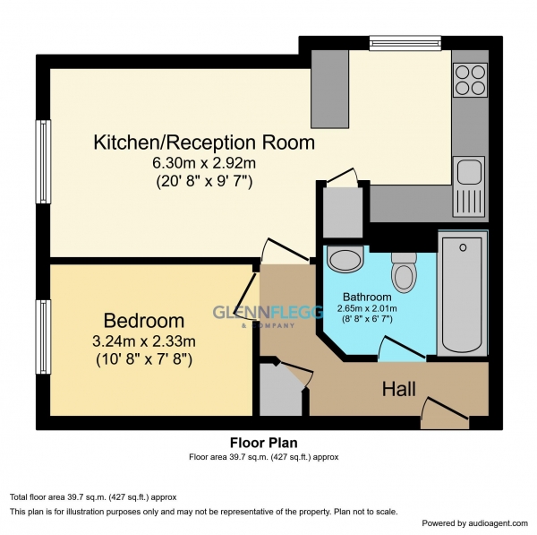 Floor Plan Image for 1 Bedroom Flat for Sale in One Bedroom Flat With Parking, Langley