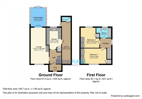 Floor Plan Image for 2 Bedroom Semi-Detached House for Sale in Northorough Road, Slough