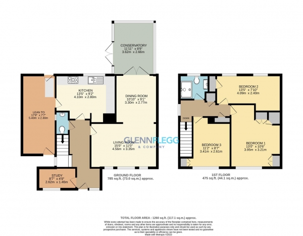 Floor Plan Image for 3 Bedroom End of Terrace House for Sale in Reddington Drive, Langley