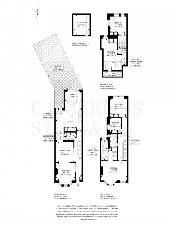 Floor Plan Image for 5 Bedroom Terraced House for Sale in Wakeman Road, Kensal Green