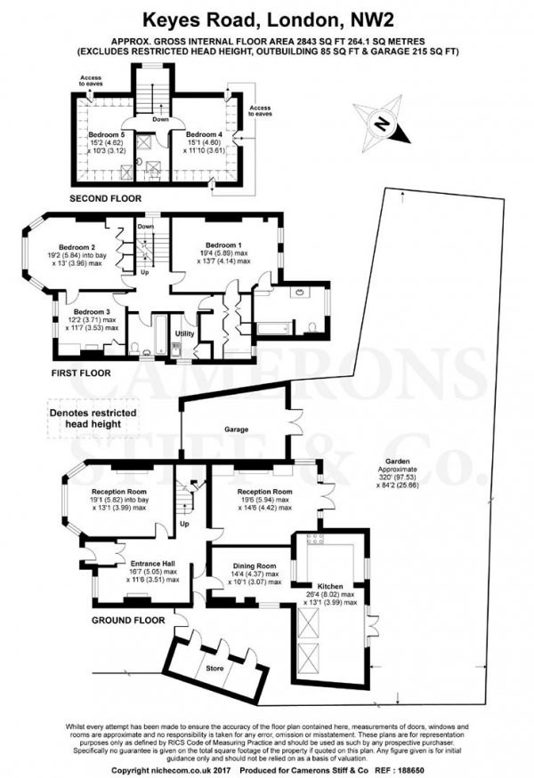 Floor Plan Image for 5 Bedroom Detached House for Sale in Keyes Road, Mapesbury Conservation Area