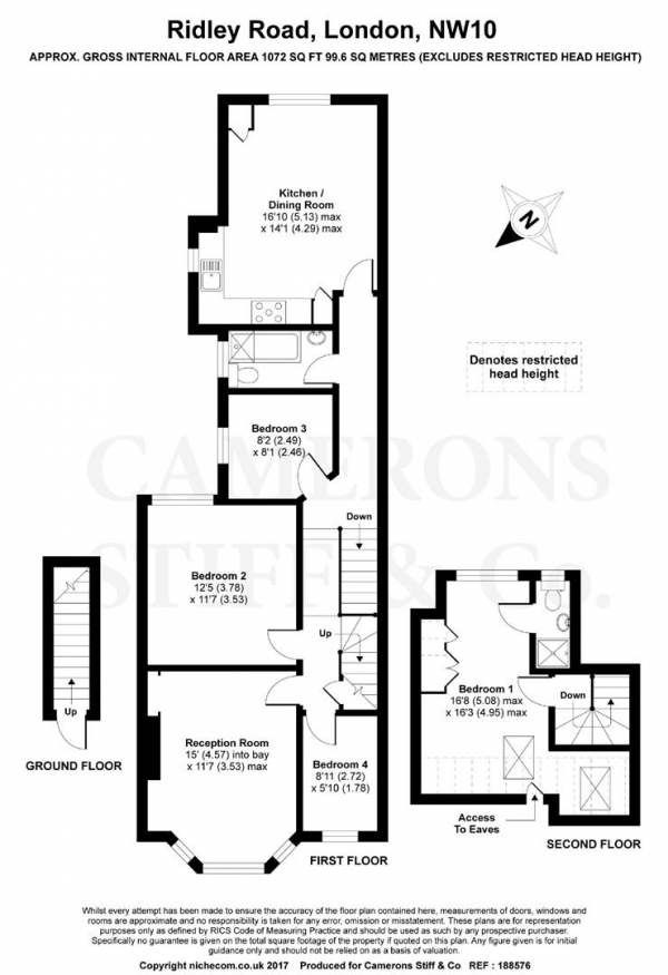 Floor Plan Image for 4 Bedroom Apartment for Sale in Ridley Road, Kensal Green