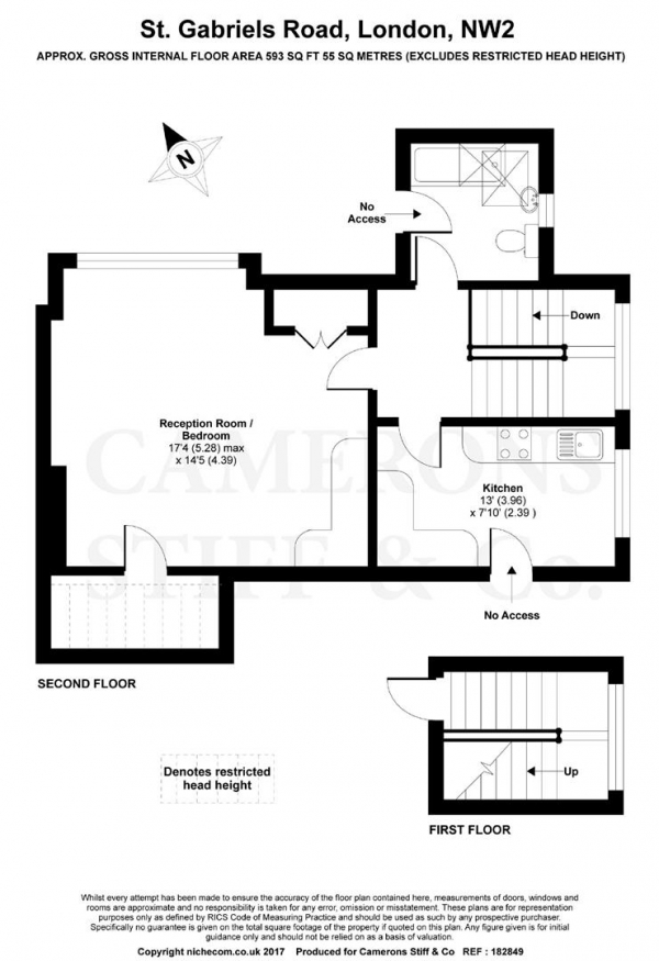 Floor Plan Image for Apartment for Sale in St Gabriels Road, Mapesbury Conservation Area