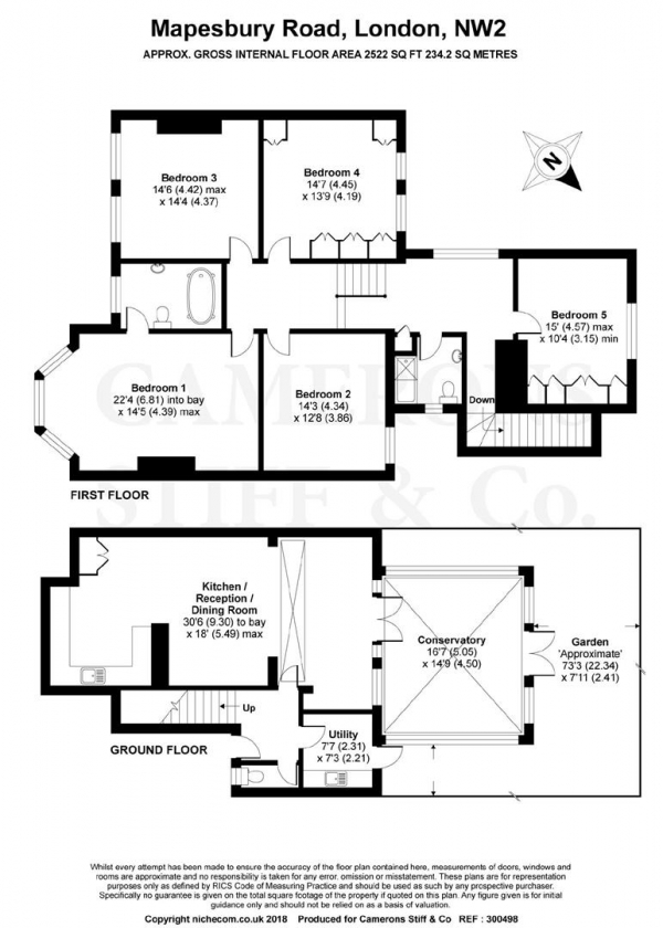 Floor Plan Image for 5 Bedroom Flat for Sale in Mapesbury Road, Mapesbury Conservation Area
