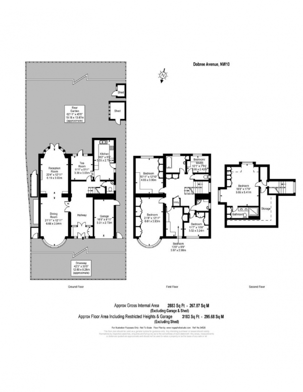 Floor Plan Image for 6 Bedroom Detached House for Sale in Dobree Avenue, Dobree Estate