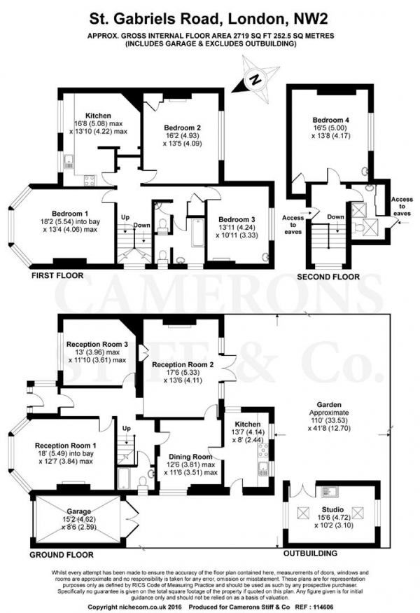 Floor Plan Image for 4 Bedroom Semi-Detached House for Sale in St Gabriels Road, Willesden Green