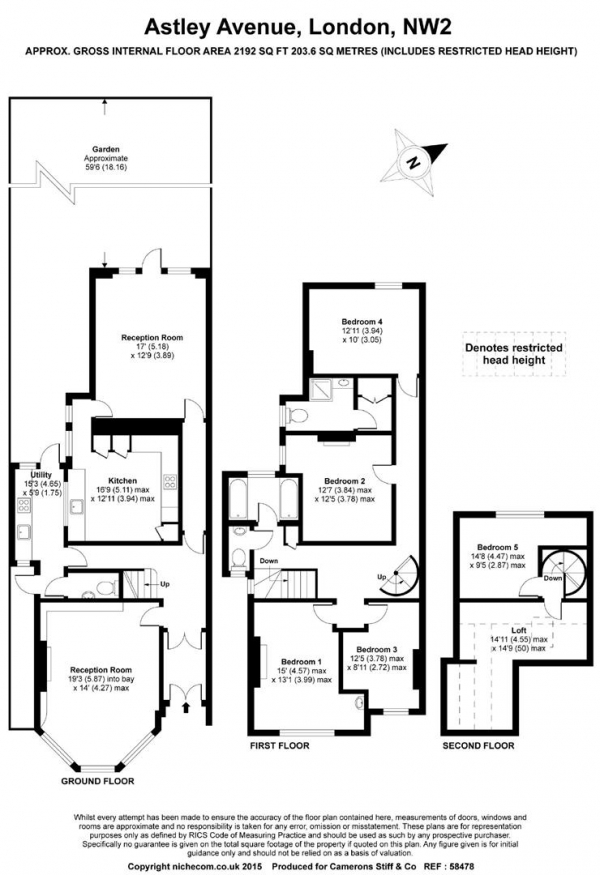 Floor Plan Image for 5 Bedroom Semi-Detached House for Sale in Astley Avenue, Willesden Green