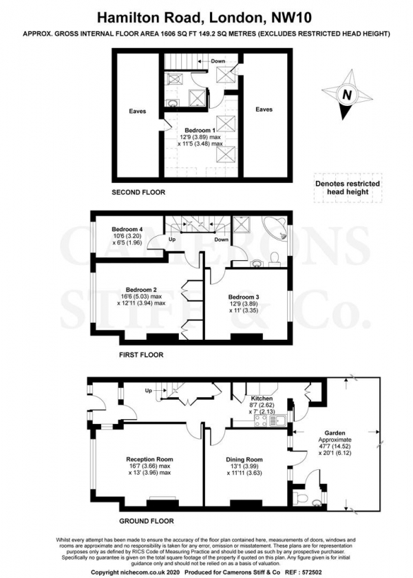 Floor Plan Image for 4 Bedroom Detached House for Sale in Hamilton Road, London