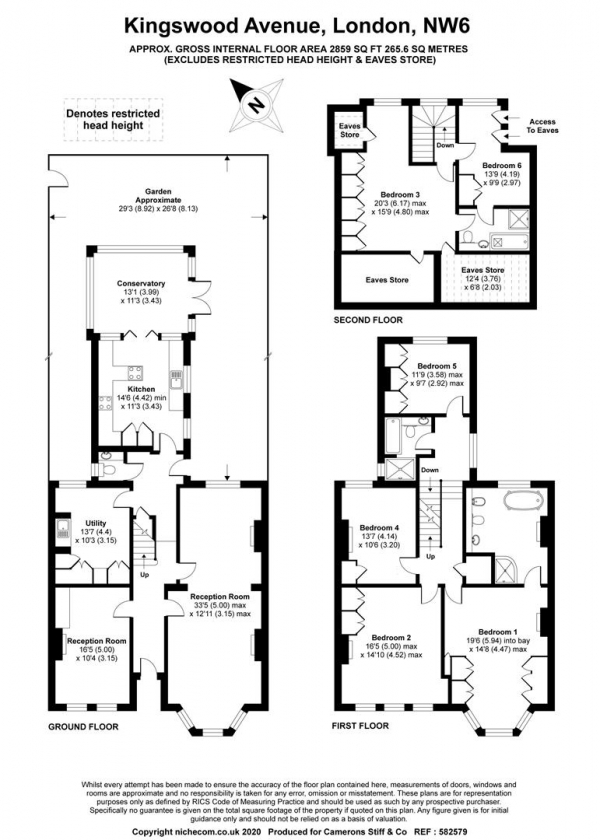 Floor Plan Image for 6 Bedroom Semi-Detached House for Sale in Kingswood Avenue, London