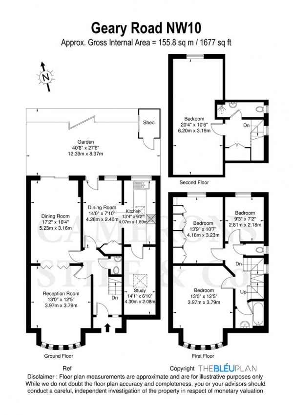 Floor Plan Image for 4 Bedroom Semi-Detached House for Sale in Geary Road, London NW10