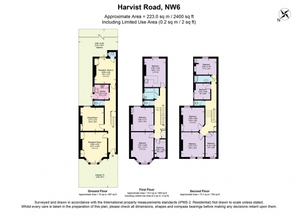 Floor Plan Image for 8 Bedroom Property for Sale in Harvist Road, London NW6