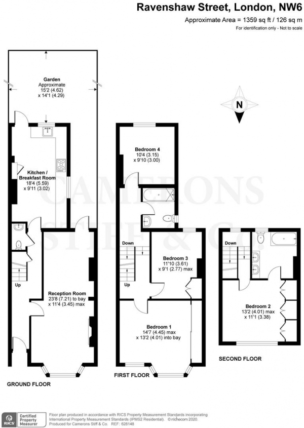 Floor Plan Image for 4 Bedroom Property for Sale in Ravenshaw Street, London NW6