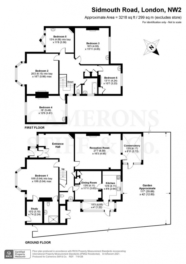 Floor Plan Image for 5 Bedroom Semi-Detached House for Sale in Sidmouth Road, London NW2