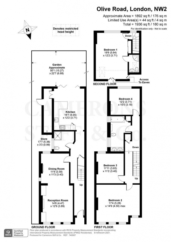Floor Plan Image for 4 Bedroom Semi-Detached House for Sale in Olive Road, London