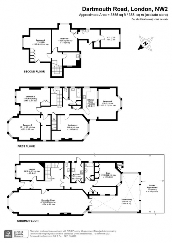 Floor Plan for 7 Bedroom Semi-Detached House for Sale in Dartmouth Road, London, NW2, 4ER -  &pound2,650,000