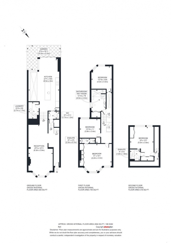 Floor Plan Image for 4 Bedroom Terraced House to Rent in Keslake Road, Kensal Rise, Kensal Rise