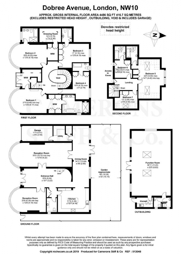 Floor Plan Image for 7 Bedroom Detached House to Rent in Dobree Avenue, Willesden