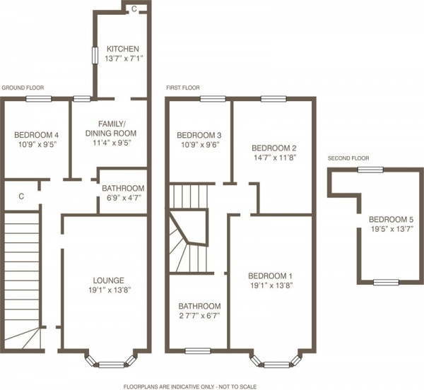 Floor Plan For 5 Bedroom Terraced House For Sale In 135