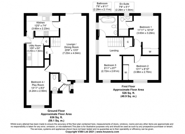 Floor Plan for 4 Bedroom Detached House to Rent in Hardridge Avenue, Bellahouston, Glasgow, G52 1SA, G52, 1SA - £230 pw | £995 pcm