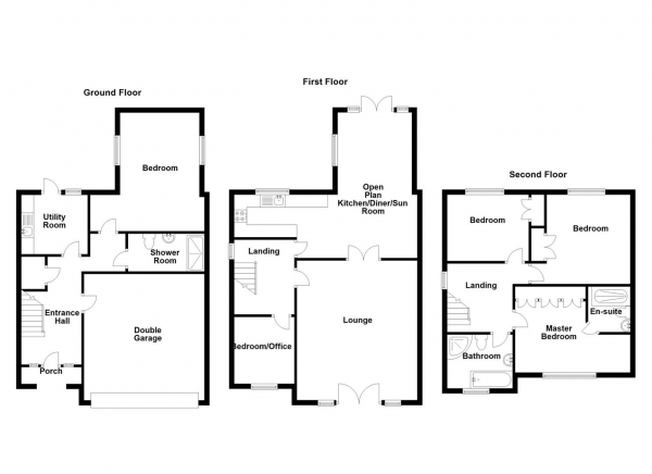 Floor Plan Image for 5 Bedroom Detached House for Sale in Woodsome Avenue, Mirfield