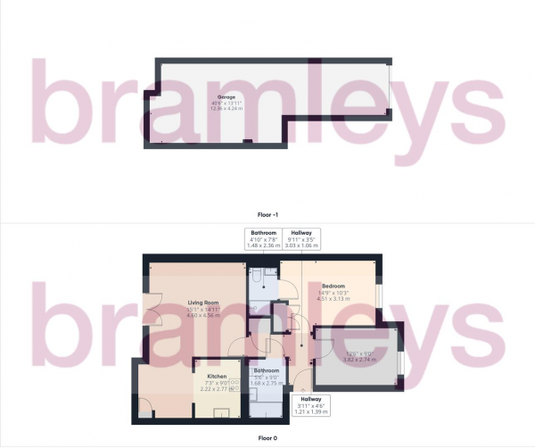 Floor Plan Image for 2 Bedroom Apartment for Sale in Marmaville Court, Mirfield