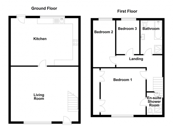 Floor Plan Image for 3 Bedroom Cottage for Sale in Kilpin Hill Lane, Dewsbury