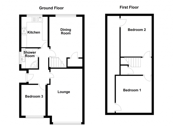 Floor Plan Image for 3 Bedroom Semi-Detached Bungalow for Sale in Farrar Avenue, Mirfield