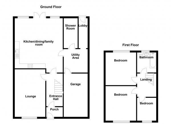 Floor Plan Image for 3 Bedroom Semi-Detached House for Sale in Norristhorpe Avenue, Liversedge