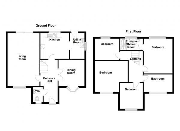 Floor Plan Image for 4 Bedroom Detached House for Sale in Horton Street, Heckmondwike