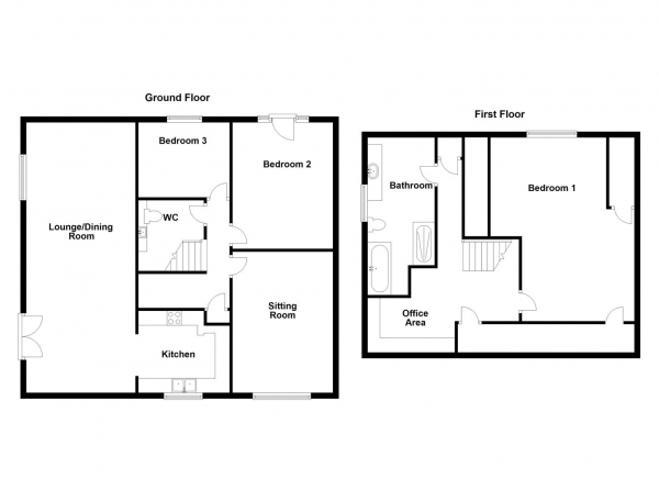 Floor Plan Image for 4 Bedroom Semi-Detached House for Sale in Parkfield Way, Mirfield