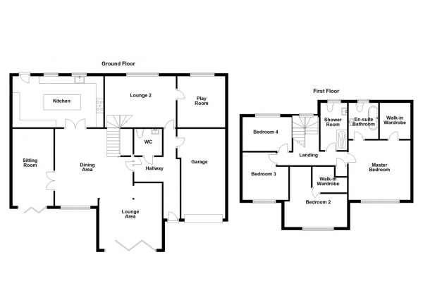 Floor Plan Image for 5 Bedroom Detached House for Sale in Dunbottle Close, Mirfield