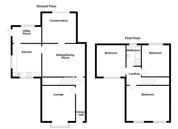 Floor Plan Image for 3 Bedroom Detached House for Sale in Cornmill Lane, Liversedge