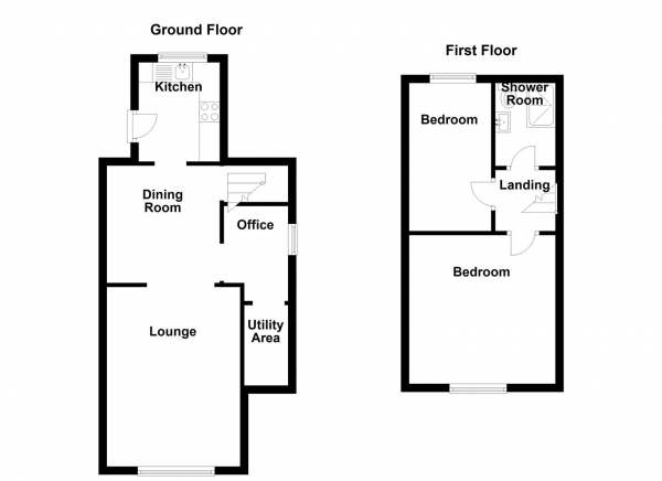 Floor Plan Image for 2 Bedroom End of Terrace House for Sale in Norristhorpe Lane, Liversedge