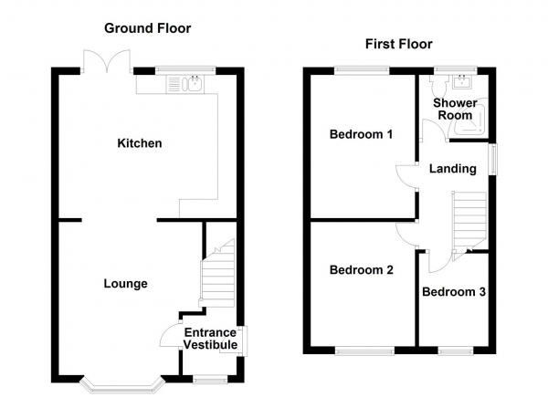 Floor Plan Image for Town House for Sale in Lowcliff Walk, Heckmondwike