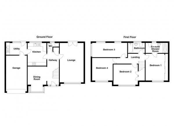 Floor Plan Image for 4 Bedroom Detached House for Sale in Spring Bank Drive, Liversedge