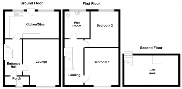 Floor Plan Image for 2 Bedroom Semi-Detached House for Sale in Leyburn Avenue, Heckmondwike