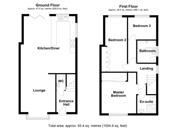 Floor Plan Image for 3 Bedroom Semi-Detached House for Sale in Woodsome Avenue, Mirfield