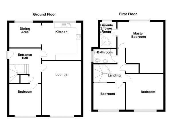 Floor Plan Image for 4 Bedroom Semi-Detached Bungalow for Sale in Fairfield Drive, Heckmondwike