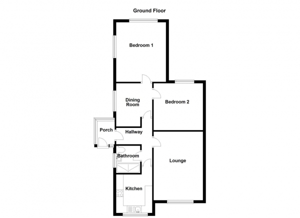 Floor Plan Image for 2 Bedroom Semi-Detached Bungalow for Sale in St. Barnabas Road, Liversedge