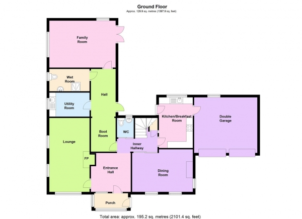 Floor Plan Image for 4 Bedroom Detached House for Sale in Knutsford Road, ANTROBUS, CW9 6NH