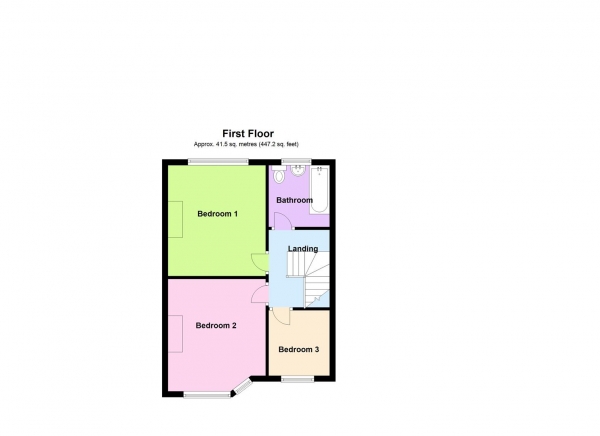 Floor Plan Image for 3 Bedroom Semi-Detached House for Sale in Moore Avenue, THELWALL, Warrington, WA4