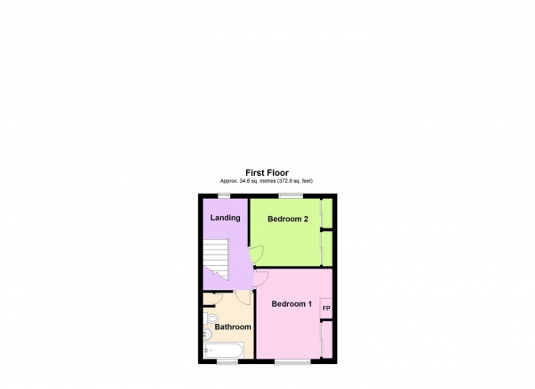 Floor Plan Image for 2 Bedroom Semi-Detached House for Sale in Knutsford Road, ANTROBUS, Northwich, CW9