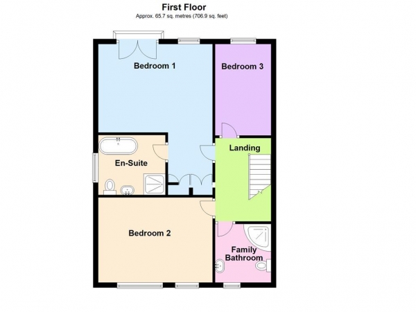 Floor Plan Image for 3 Bedroom Mews for Sale in Dingle Lane, Appleton, Warrington