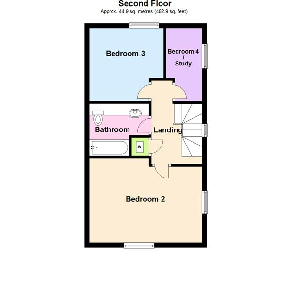 Floor Plan Image for 3 Bedroom Mews for Sale in Tresham Drive, Grappenhall Heys, Warrington, WA4