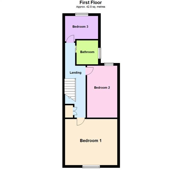 Floor Plan Image for 3 Bedroom Terraced House for Sale in Hawthorne Grove, Stockton Heath, Warrington, WA4